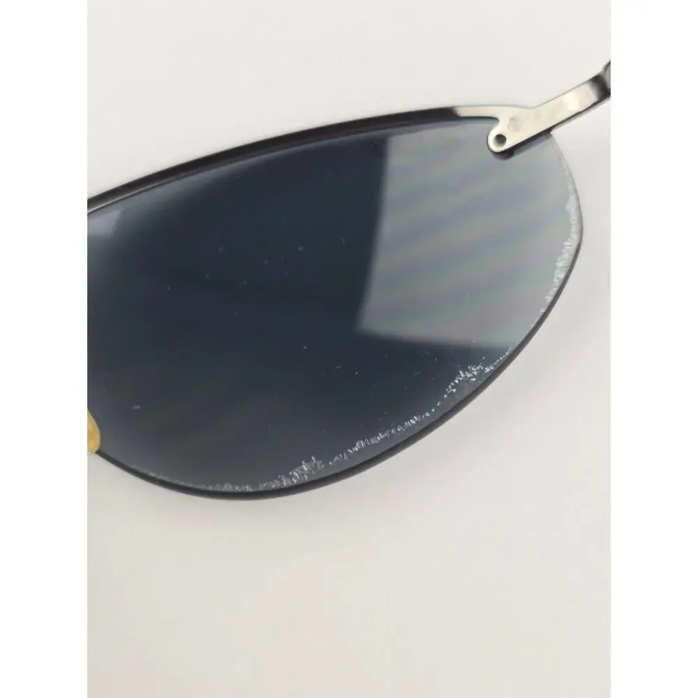 Ray-Ban P Polarized Sunglasses RB 3155 Black Frames Dark Lens 60•16 -not perfect